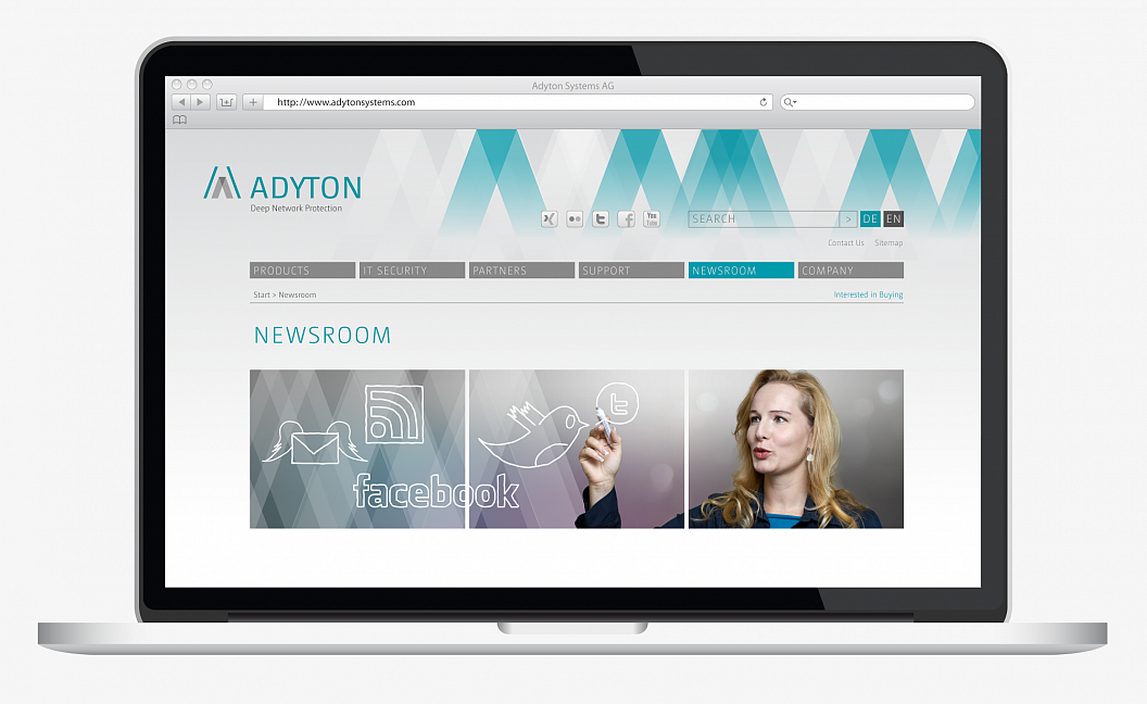 Adyton Systems | Website | Newsroom | Startup | Sehsam | Leipzig | Designagentur | Markenagentur | Kreativagentur | Grafikdesign | Corporate Design | Corporate Identity | Markenstrategie | Markendesign | Markenanwendung | Gestaltung