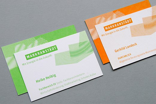 Stadt Markranstädt | Visitenkarten | Sehsam | Leipzig | Designagentur | Markenagentur | Kreativagentur | Grafikdesign | Corporate Design | Corporate Identity | Markenstrategie | Markendesign | Markenanwendung | Gestaltung