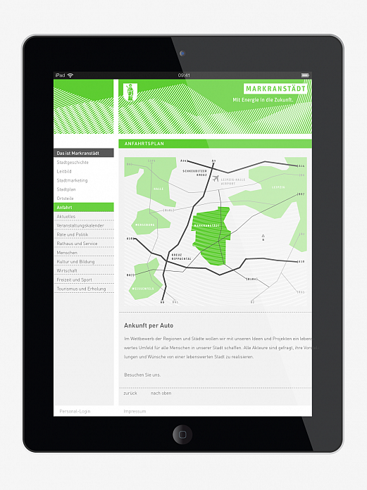 Stadt Markranstädt | Website mit Stadtplan | Sehsam | Leipzig | Designagentur | Markenagentur | Kreativagentur | Grafikdesign | Corporate Design | Corporate Identity | Markenstrategie | Markendesign | Markenanwendung | Gestaltung