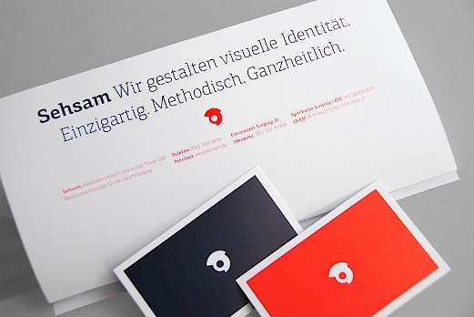 Sehsam | Corporate Design | Briefpapier und Visitenkarten