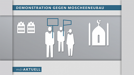 MDR | Mitteldeutscher Rundfunk | Aktuell | Fernsehen | Nachrichten | Infografik und Piktogramme | Anwendungsbeispiel Piktogramme | Demonstration gegen Moscheebau | Sehsam | Leipzig | Designagentur | Markenagentur | Kreativagentur | Grafikdesign | Corporate Design | Corporate Identity | Markenstrategie | Markendesign | Markenanwendung | Gestaltung