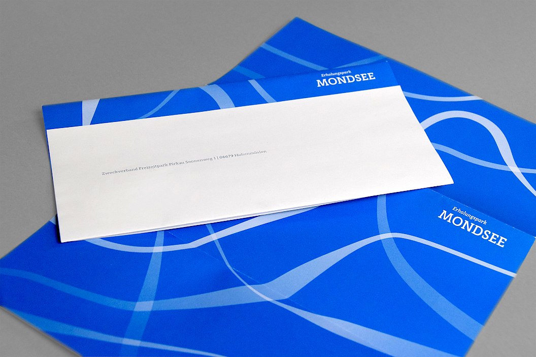 Erholungspark Mondsee | Geschäftsausstattung | Briefbogen | Briefpapier | Sehsam | Leipzig | Designagentur | Markenagentur | Kreativagentur | Grafikdesign | Corporate Design | Corporate Identity | Markenstrategie | Markendesign | Markenanwendung | Gestaltung