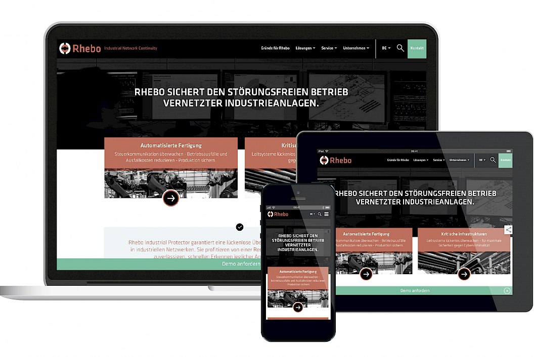 Rhebo GmbH | Startup | Corporate Website | Sehsam | Leipzig | Designagentur | Markenagentur | Kreativagentur | Grafikdesign | Corporate Design | Corporate Identity | Markenstrategie | Markendesign | Markenanwendung | Gestaltung