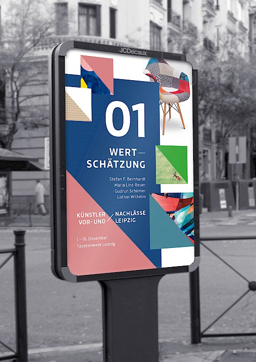 Künstlervor- und -nachlässe Leipzig e.V. | Marke im Raum | Citylight Poster | Sehsam | Leipzig | Designagentur | Markenagentur | Kreativagentur | Grafikdesign | Corporate Design | Corporate Identity | Markenstrategie | Markendesign | Markenanwendung | Gestaltung
