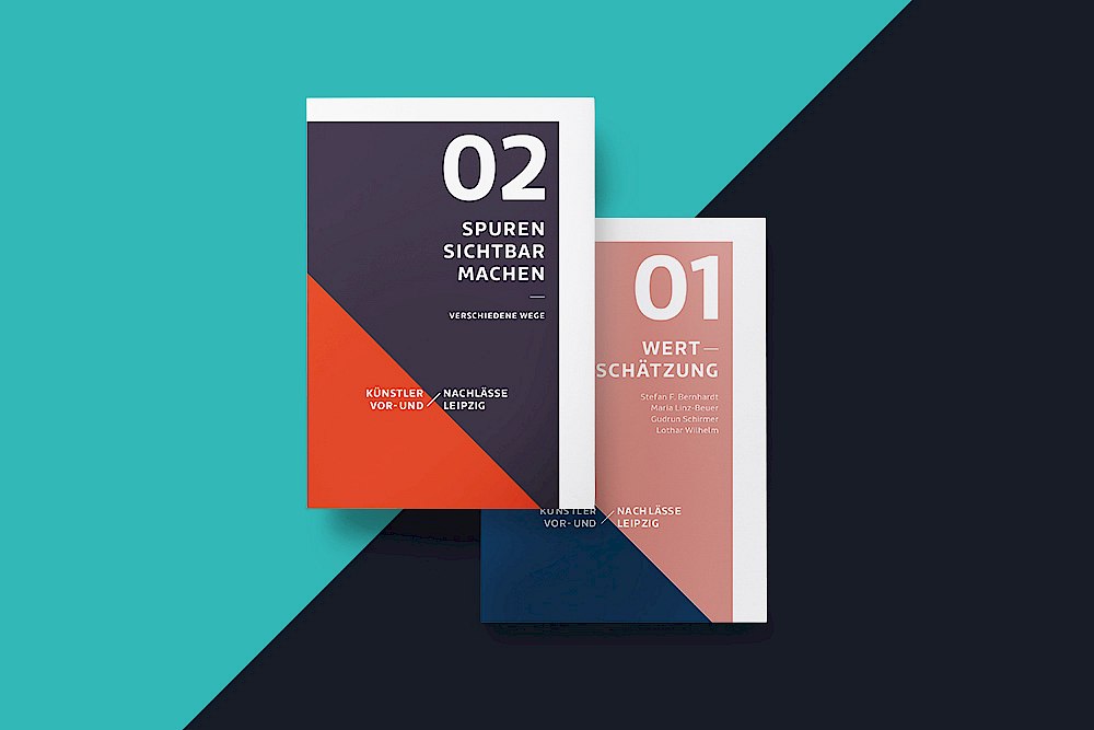 Künstlervor- und -nachlässe Leipzig e.V. | Broschüren zur Veranstaltungsdokumentation | Sehsam | Leipzig | Designagentur | Markenagentur | Kreativagentur | Grafikdesign | Corporate Design | Corporate Identity | Markenstrategie | Markendesign | Markenanwendung | Gestaltung
